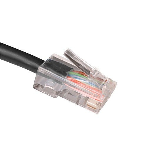 2m Cat5e Ethernet Cable Black U/UTP PVC 24AWG