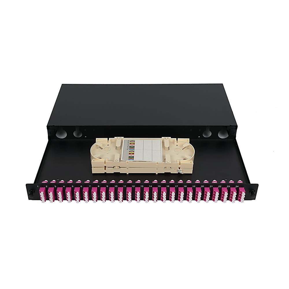 LC Quad Fibre Adapter OM4 Violet