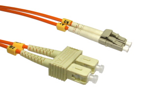 5m OM2 Fibre Optic Cable LC-SC orange 50/125