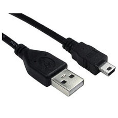 Mini USB Cable 1m USB A to Mini USB B 5 Pin