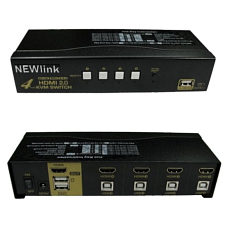 Newlink HDMI and USB KVM Switch 4 Port