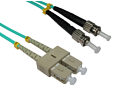 OM3 ST-SC 50/125um Fibre Optic Network Cable