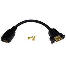 HDMI Panel Mount Cable Female to Female 1.4 2.0 20cm