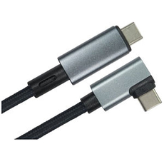 Right Angle USB4 Cable, 1m, 40Gbps, 240W EPR with Braided Jacket