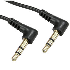 30cm Audio Jack Cable Short 3.5mm Cable Right Angled