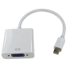 Short Mini DisplayPort To DVI Adapter Cable 15cm