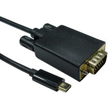 USB C to VGA Cable 2m 1080p 60Hz Support