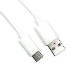 1m USB A to USB C Cable White USB 2.0 480Mbps 15W