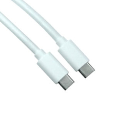 1m USB C to C to Cable White 5Gbps 15W (5V 3A)
