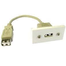 USB Faceplate Module with 15cm Stub Cable