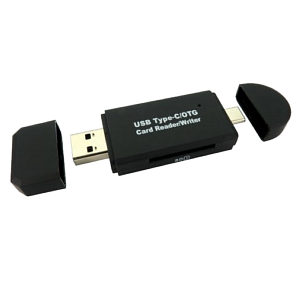 USB C and USB A combined Card Reader USB3.0
