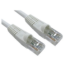 1m Low Smoke Snagless CAT6 Patch Cable White 24 AWG