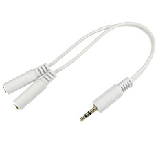 3.5mm Headphone Splitter Cable White