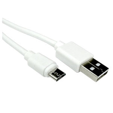 15cm Short White Micro USB Cable